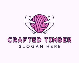 Crochet Hand Yarn logo design