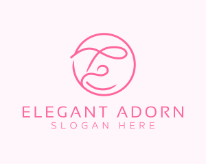 Elegant Salon Letter E logo design