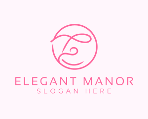 Elegant Salon Letter E logo design