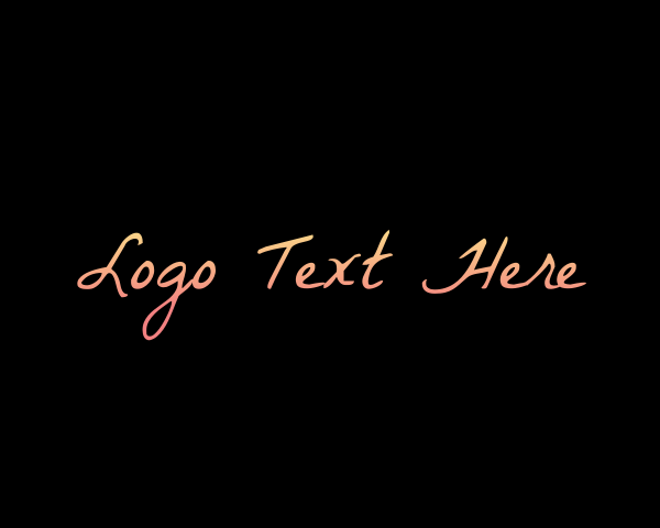 Script logo example 3