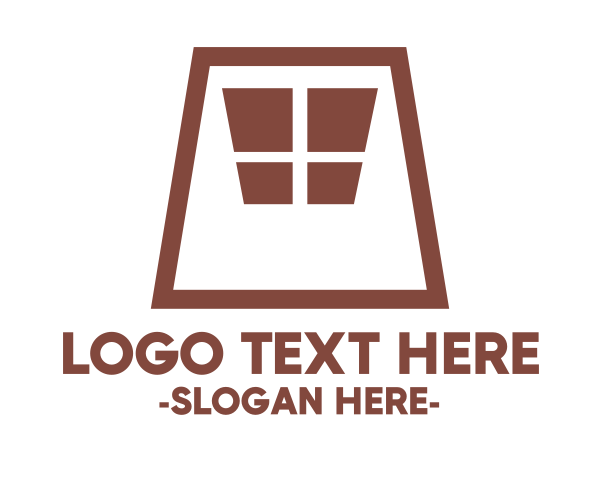 White And Brown logo example 1