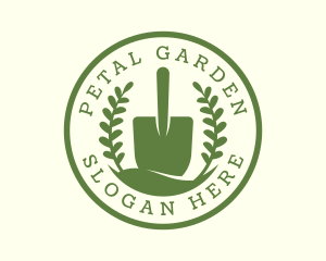 Shovel Plant Leaves logo design