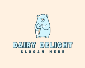 Bear Yogurt Creamery logo design