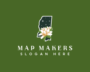 Mississippi Magnolia Flower logo design