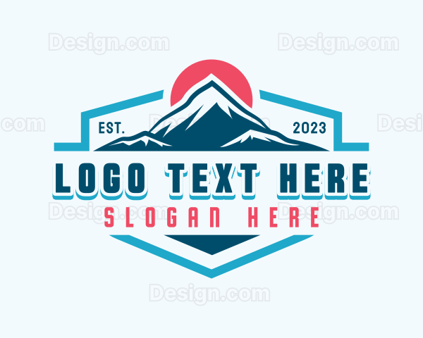 Mountain Climbing Exploration Logo