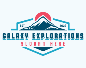 Mountain Climbing Exploration logo design