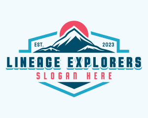 Mountain Climbing Exploration logo design