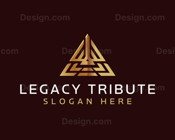 Luxury Pyramid Triangle Logo