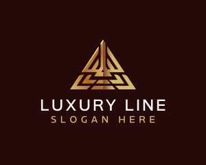 Luxury Pyramid Triangle logo design