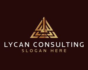 Luxury Pyramid Triangle logo design