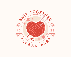 Knitting Yarn  Heart logo