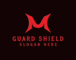 Scary Shield Letter M logo