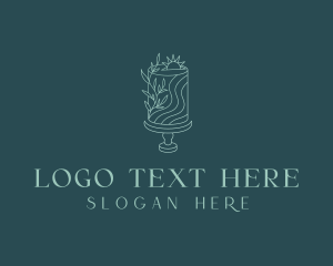 Floral Wedding Cake logo