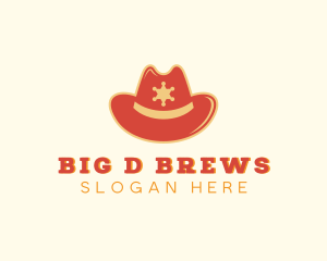 Sheriff Cowboy Hat logo design