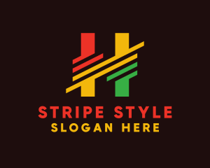 Generic Stripes Letter H logo