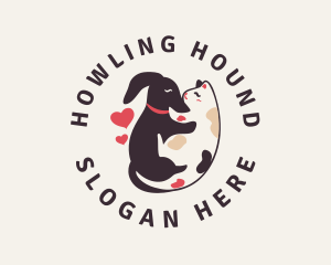 Hound Love Cat logo design