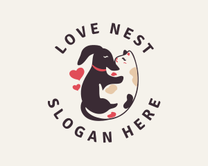 Hound Love Cat logo design