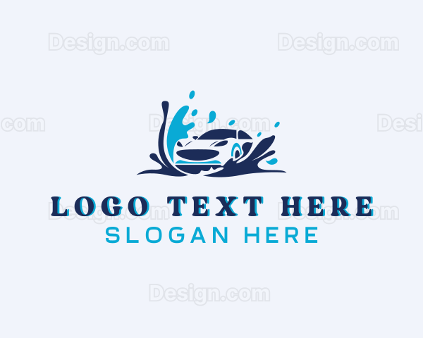 Vehicle Car Cleaning Logo