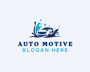 Vehicle Car Cleaning logo design