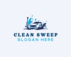 Vehicle Car Cleaning logo design