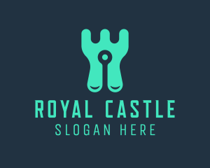 Circuit Digital Castle logo design