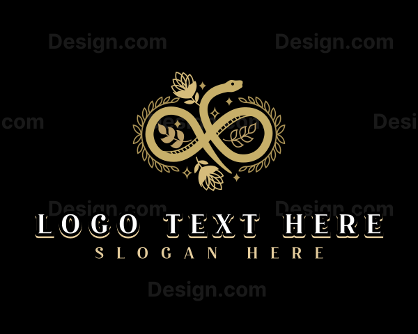 Infinity Flower Snake Logo