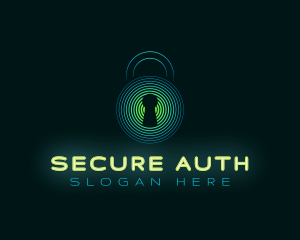 Padlock Security Technology logo design