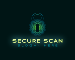 Padlock Security Technology logo design