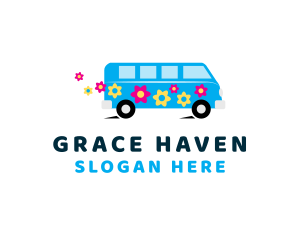 Flower Hippie Van logo