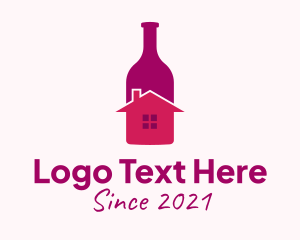 House Wine Bottle logo