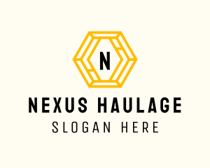 Startup Hexagon Business logo design