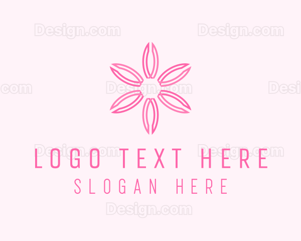 Minimalist Pink Sakura Logo