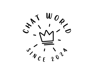 Hand Drawn Crown logo design