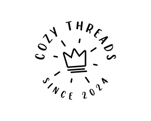 Hand Drawn Crown logo design