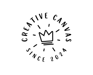 Hand Drawn Crown logo design