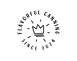 Hand Drawn Crown logo design