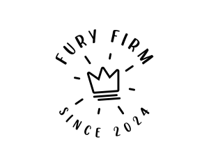 Hand Drawn Crown logo design