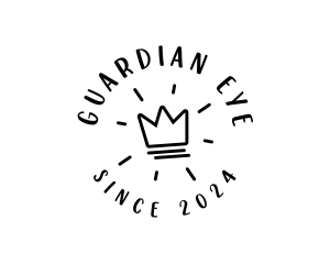 Hand Drawn Crown logo design