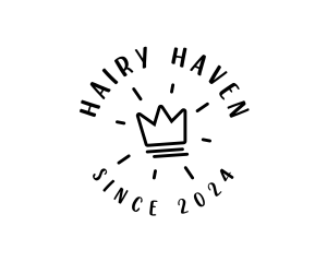 Hand Drawn Crown logo design