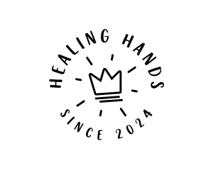 Hand Drawn Crown logo design