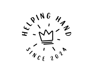 Hand Drawn Crown logo design