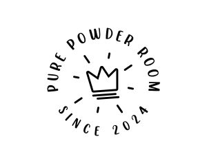 Hand Drawn Crown logo design