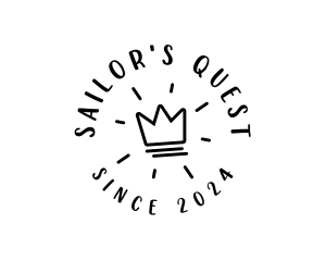 Hand Drawn Crown logo design