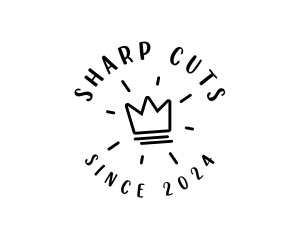 Hand Drawn Crown logo design