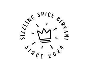 Hand Drawn Crown logo design