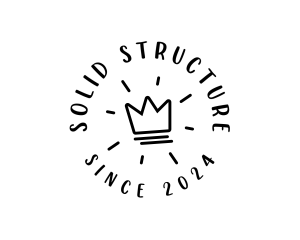 Hand Drawn Crown logo design