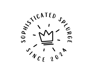 Hand Drawn Crown logo design