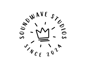 Hand Drawn Crown logo design