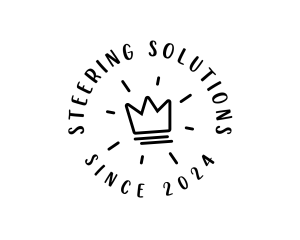 Hand Drawn Crown logo design