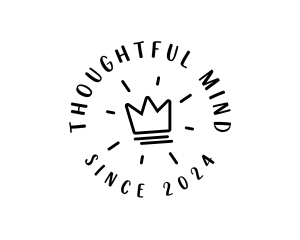 Hand Drawn Crown logo design